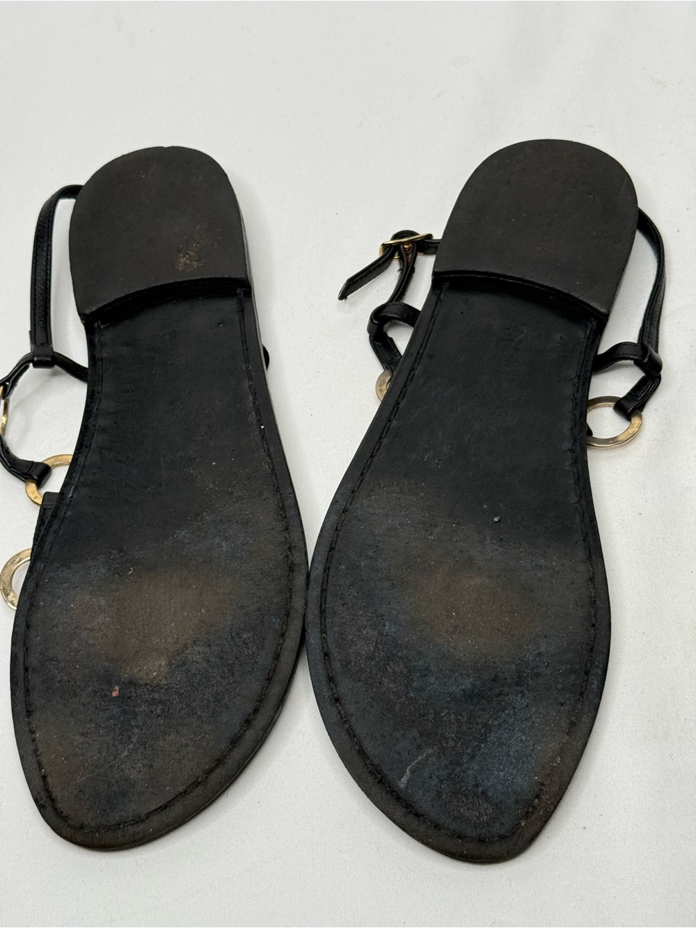 Il Sandalo Caprese Black Leather Strappy Ankle Strap Buckle Sandals EU 42 - Picture 2 of 7